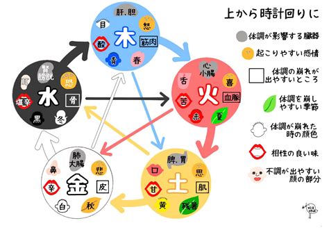 五行循環|【五行思想とは】陰陽説との関連から日本への影響ま。